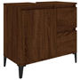 Voir la diapositive 2 : VIDAXL Armoire de bain chene marron 65x33x60 cm bois d'ingenierie