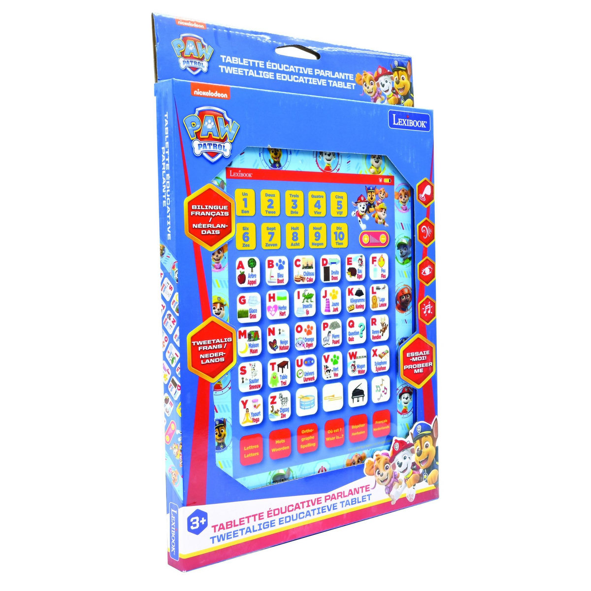 Lexibook Tablette Éducative bilingue Pat Patrouille en néerlandais et en anglais