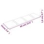 Voir la diapositive 6 : VIDAXL Panneaux muraux 12 pcs Creme 60x15 cm Velours 1,08 m^2