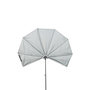 Voir la diapositive 2 : Clic Clac des Plages Parasol déporté gris diam 180 cm Clic Clac des plages