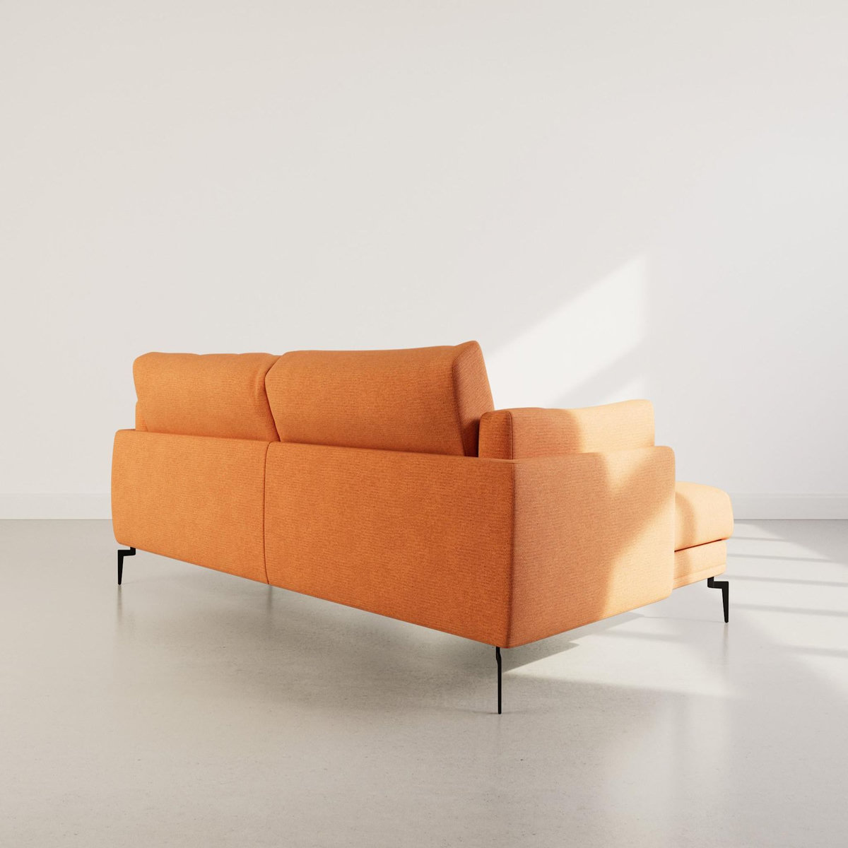 LISA DESIGN Carlos - canapé d'angle gauche 4 places ultra moelleux en tissu texturé