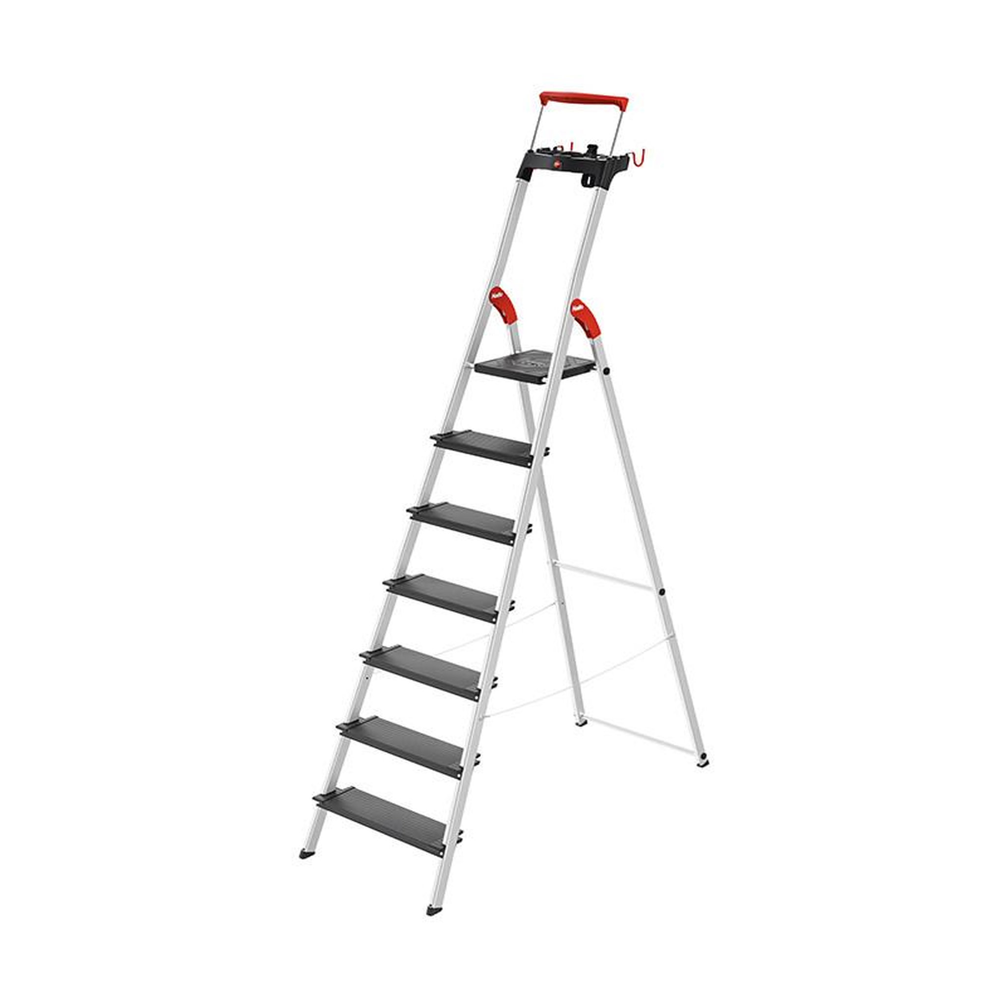HAILO Escabeau de sécurité pliable en aluminium 7 marches larges Hailo L100