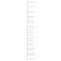 Voir la diapositive 5 : VIDAXL Porte-serviette Blanc 24x12x96 cm Acier