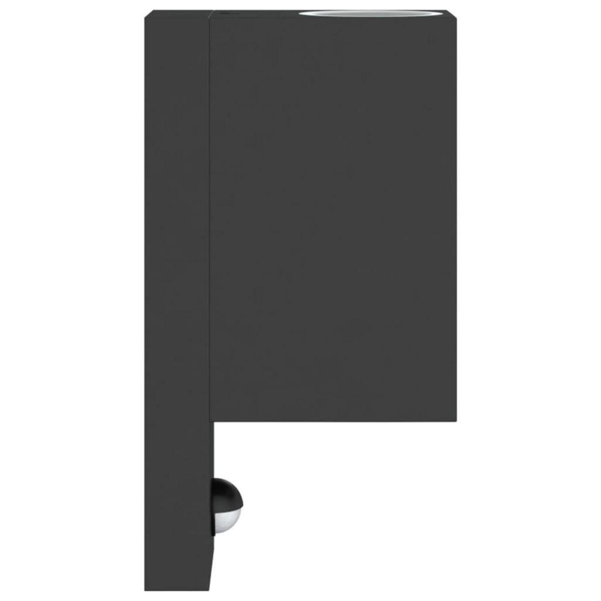 VIDAXL Applique murale d'exterieur avec capteurs noir