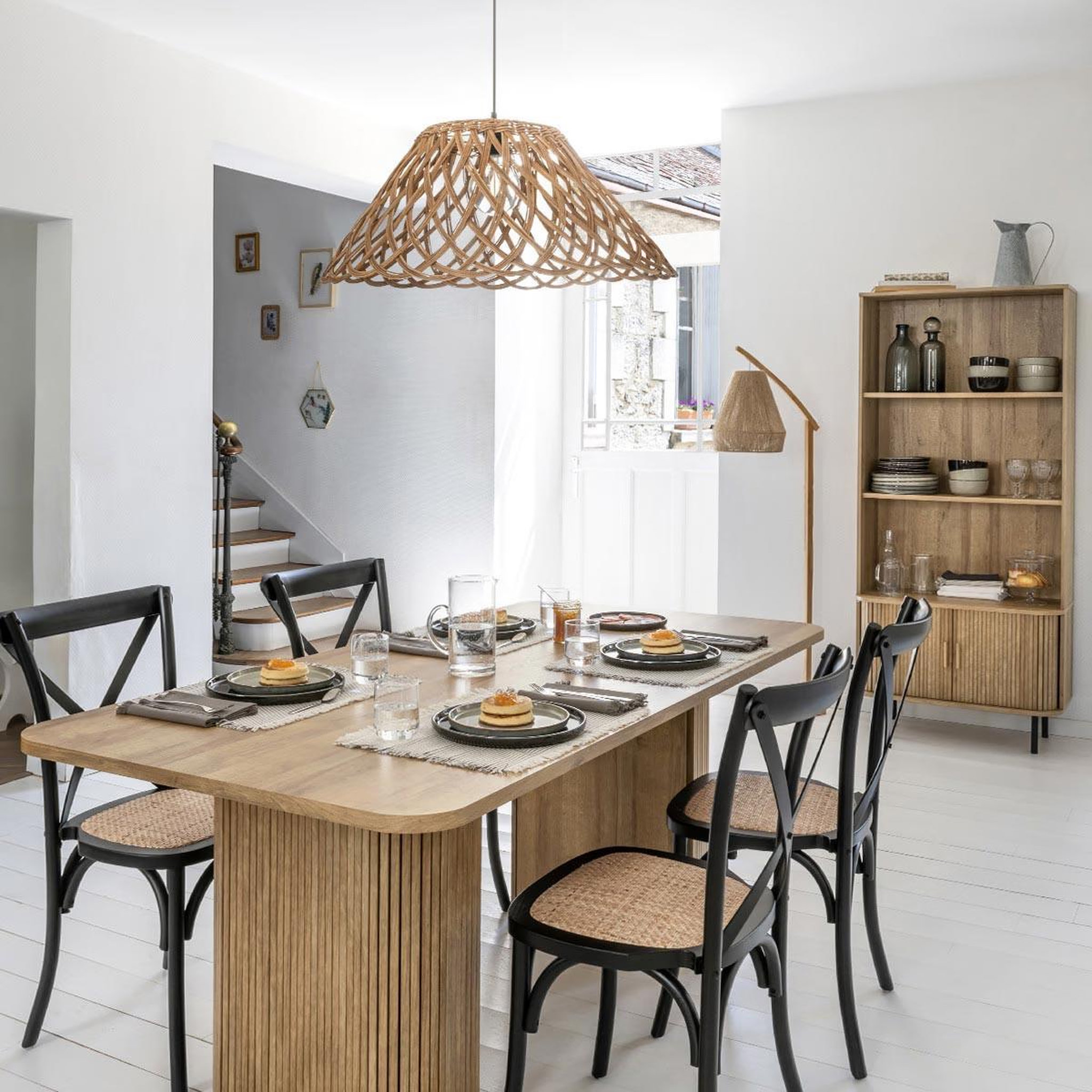 Voir la diapositive 5 : ATMOSPHERA Bibliothèque 3 étagères design  colva  179cm beige