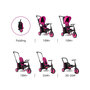 Voir la diapositive 2 : SMARTRIKE Tricycle STR3 Plus noir rose