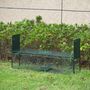 Voir la diapositive 2 : PAWHUT Piège de capture pour petits animaux type lapin rat - 2 entrées + poignée - dim. 100L x 25l x 28H cm - métal vert