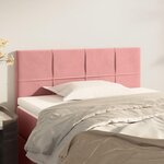 VIDAXL Tete de lit Rose 90x5x78/88 cm Velours
