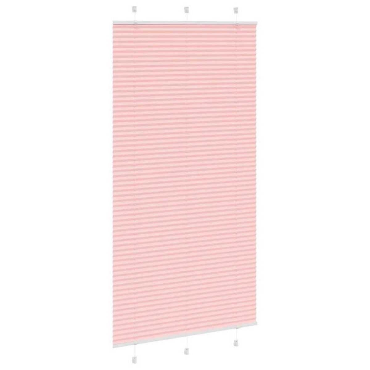 VIDAXL Store plisse rose 105x200 cm largeur du tissu 104,4cm polyester