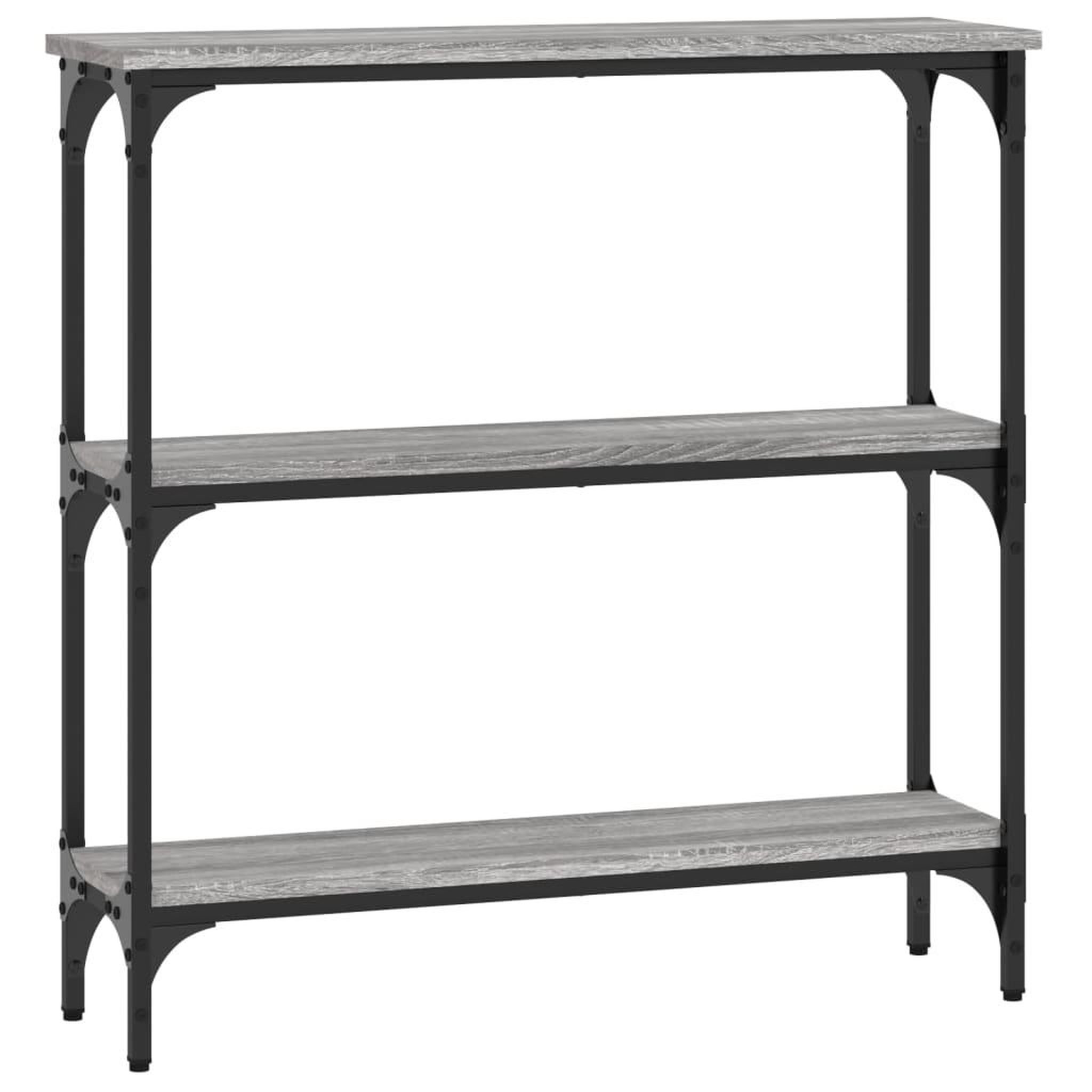 Voir la diapositive 2 : VIDAXL Table console sonoma gris 75x22,5x75 cm bois d'ingenierie