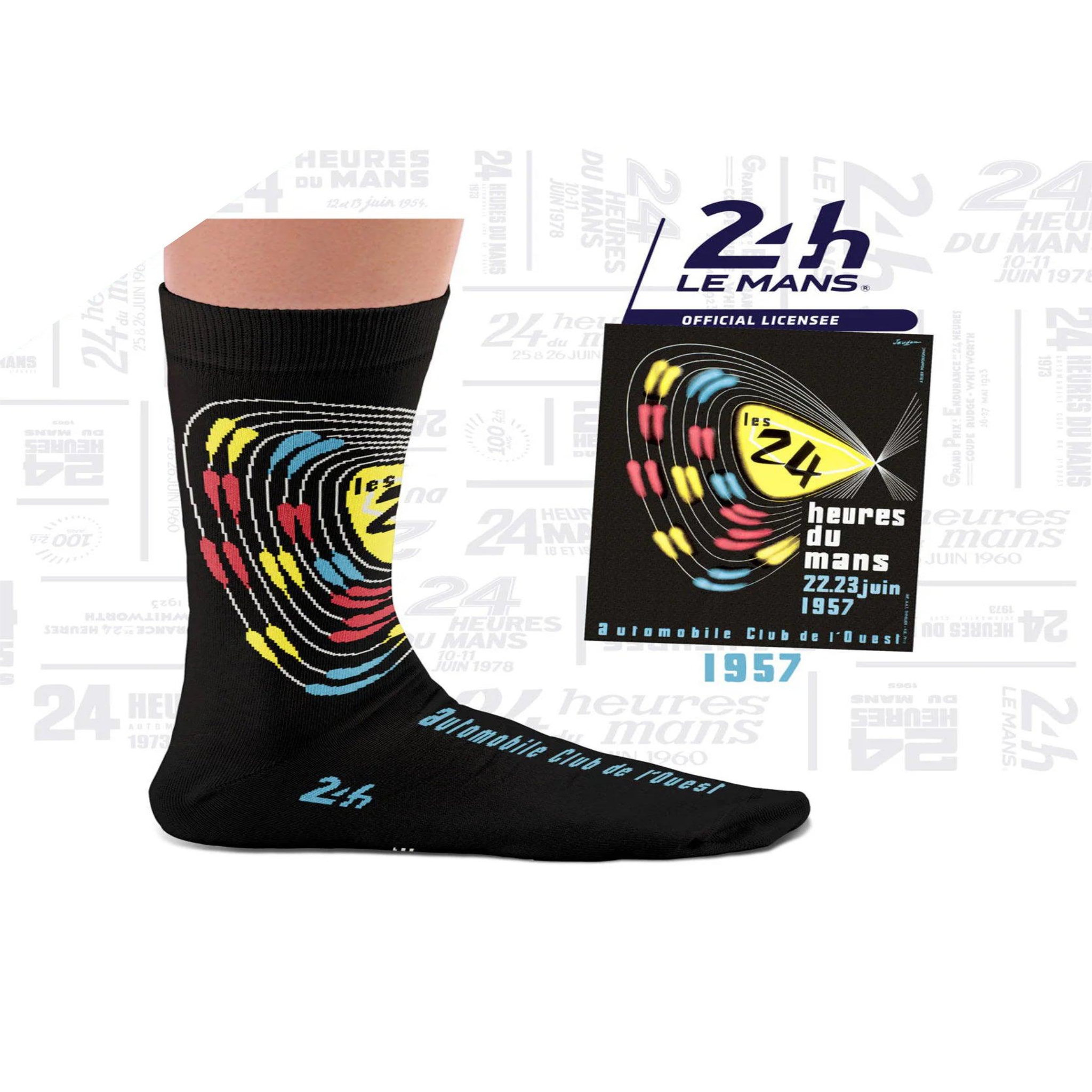 Voir la diapositive 5 : SOCK AFFAIRS Coffret chaussettes 24h le mans, les affiches mythiques