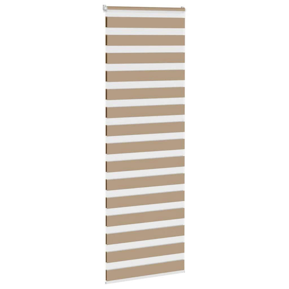 VIDAXL Store zebre marron sable largeur du tissu 75,9 cm polyester