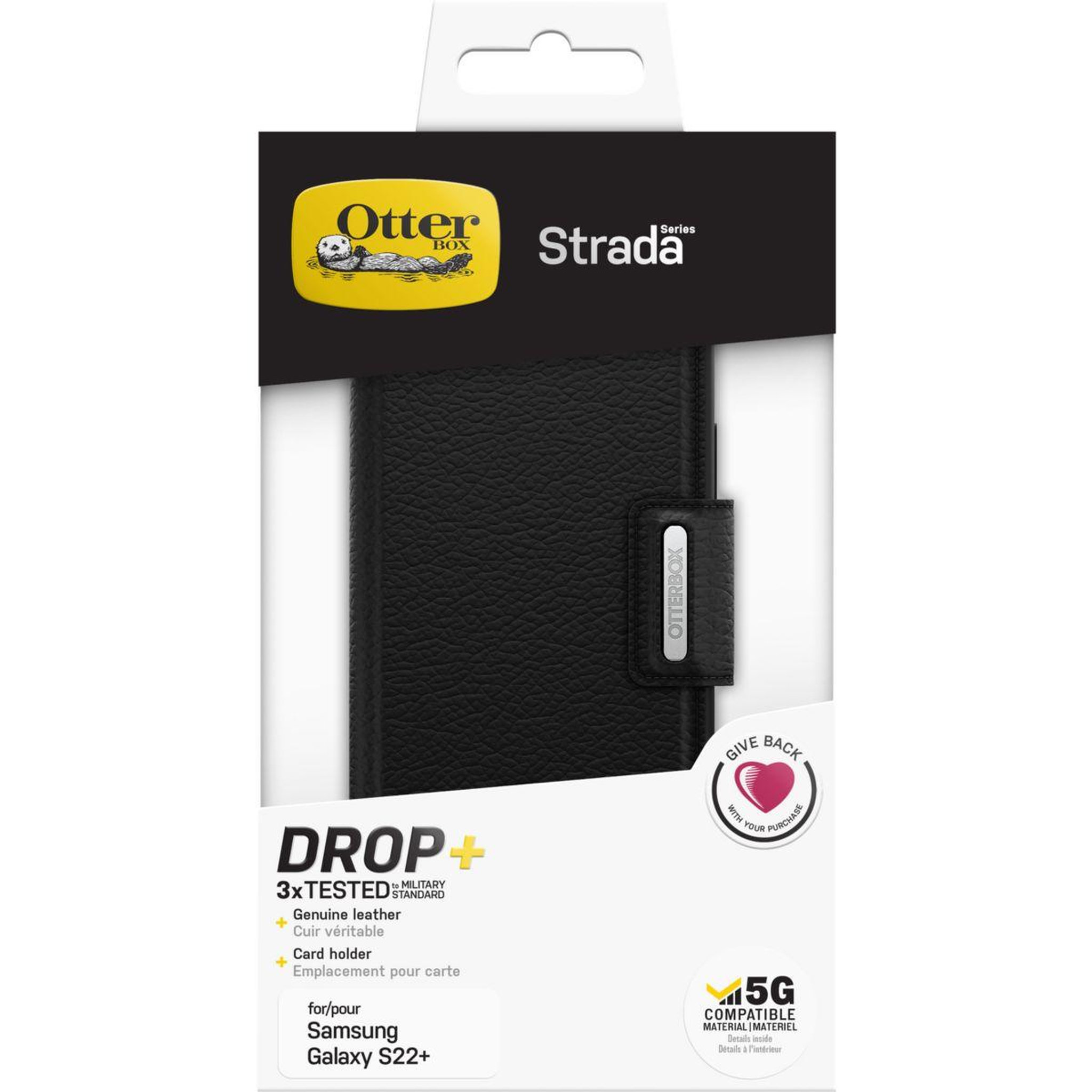 Voir la diapositive 2 : Otterbox Etui samsung s22+ strada noir