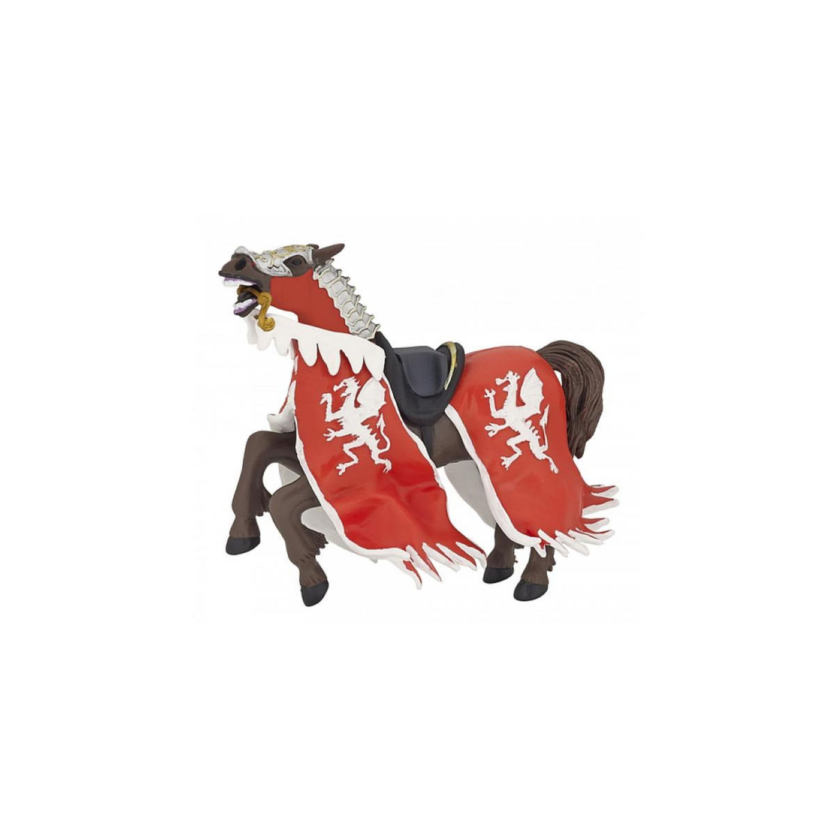 Papo 39388 Cheval du roi au dragon rouge