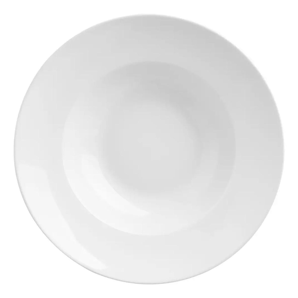 SECRET DE GOURMET Lot de 6 Assiettes à Pates 27cm Blanc
