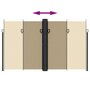 Voir la diapositive 5 : VIDAXL Auvent lateral retractable beige 200x600 cm