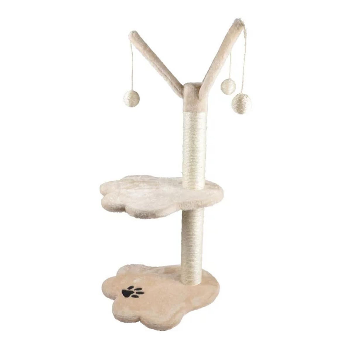 Paris Prix Arbre à Chat avec Jouets  1 Plateforme  82cm Ecru