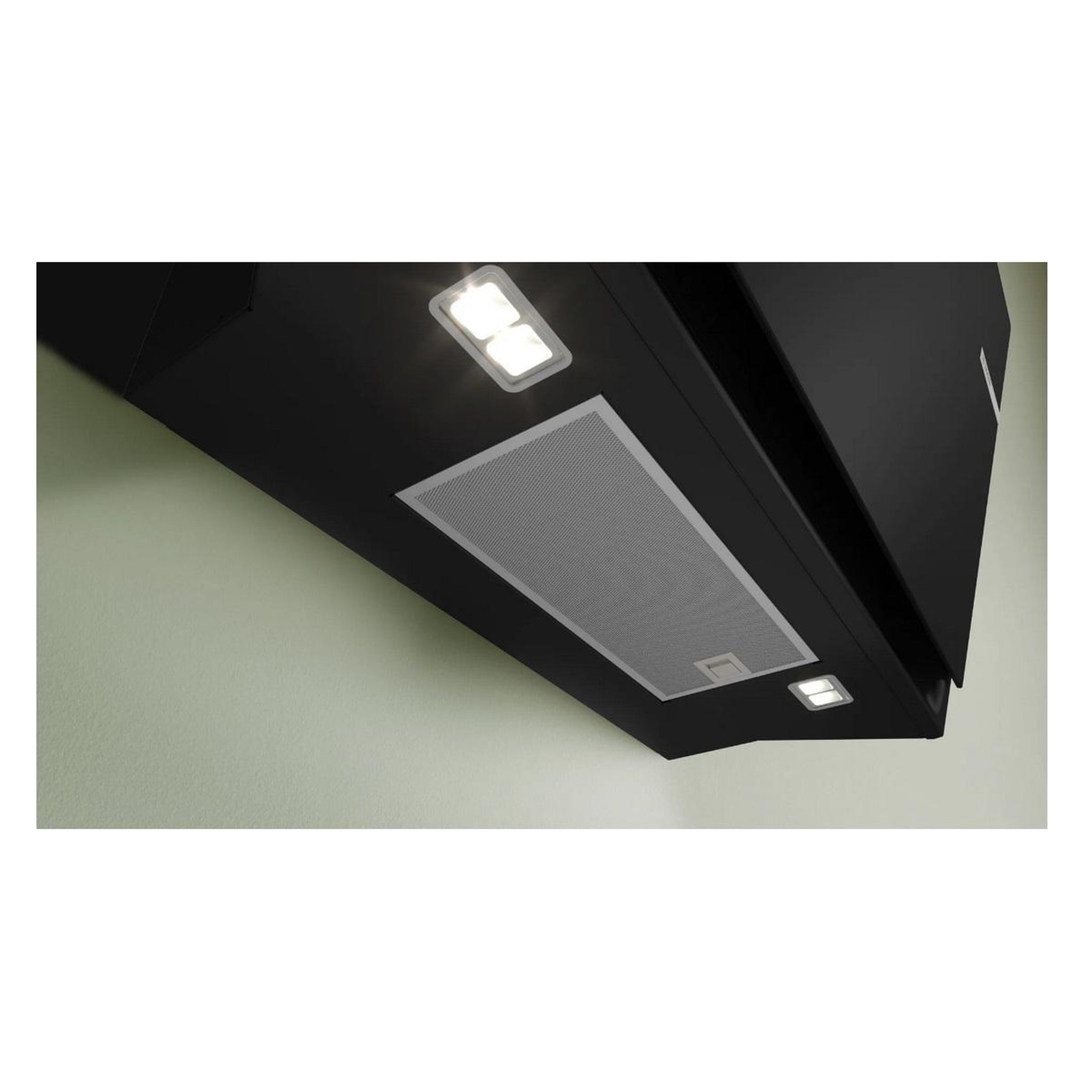 Voir la diapositive 5 : BOSCH Hotte décorative inclinée 80cm 438m3/h noir - dwj81an60