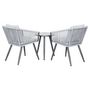 Voir la diapositive 6 : JARDILINE Salon bas de jardin - 2 places - Aluminium - Gris - AMORGOS