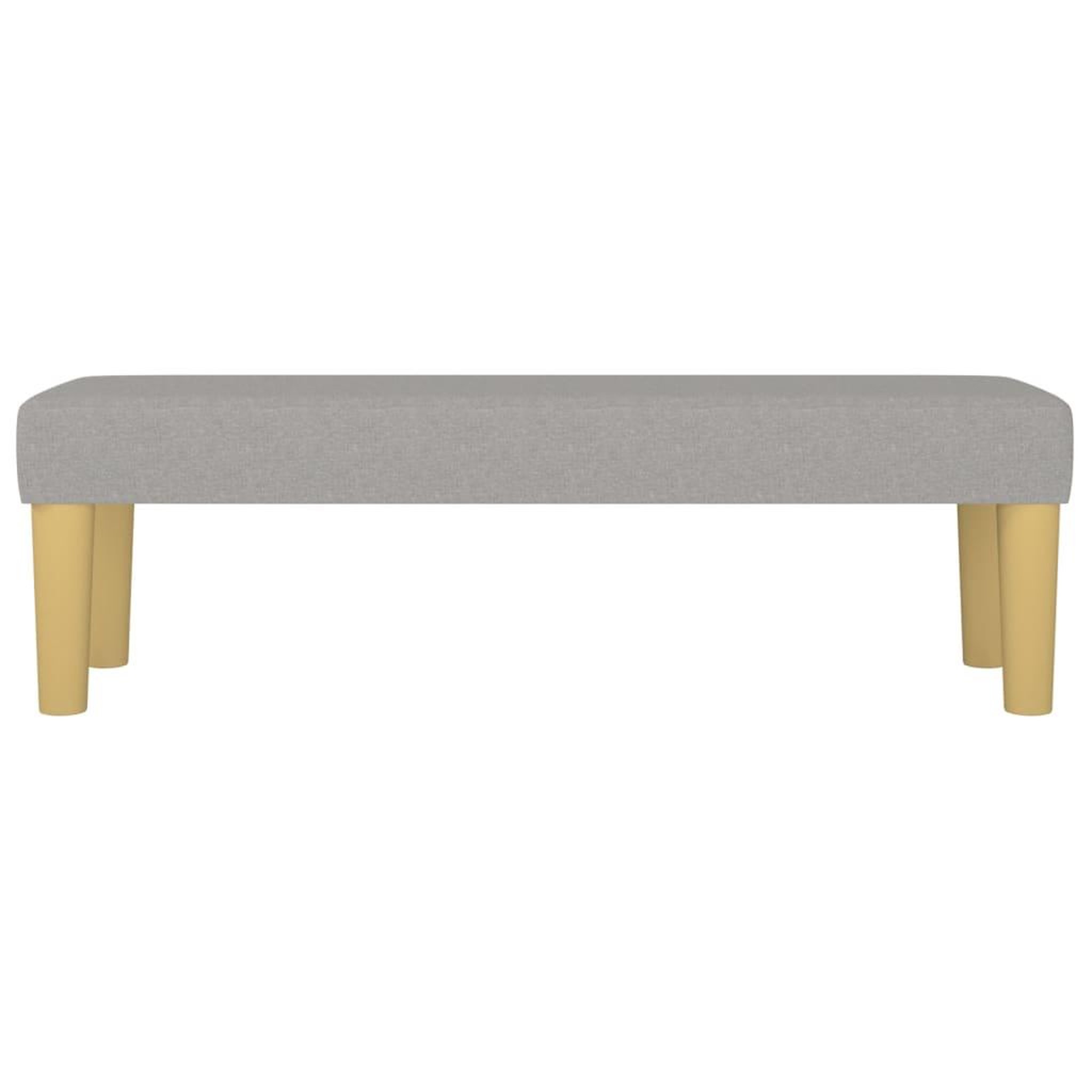 Voir la diapositive 3 : VIDAXL Banc Gris clair 100x30x30 cm Tissu