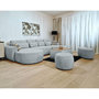 Voir la diapositive 5 : BEST MOBILIER Mahina - canapé panoramique en u 7 places - convertible avec coffre - en tissu bouclette