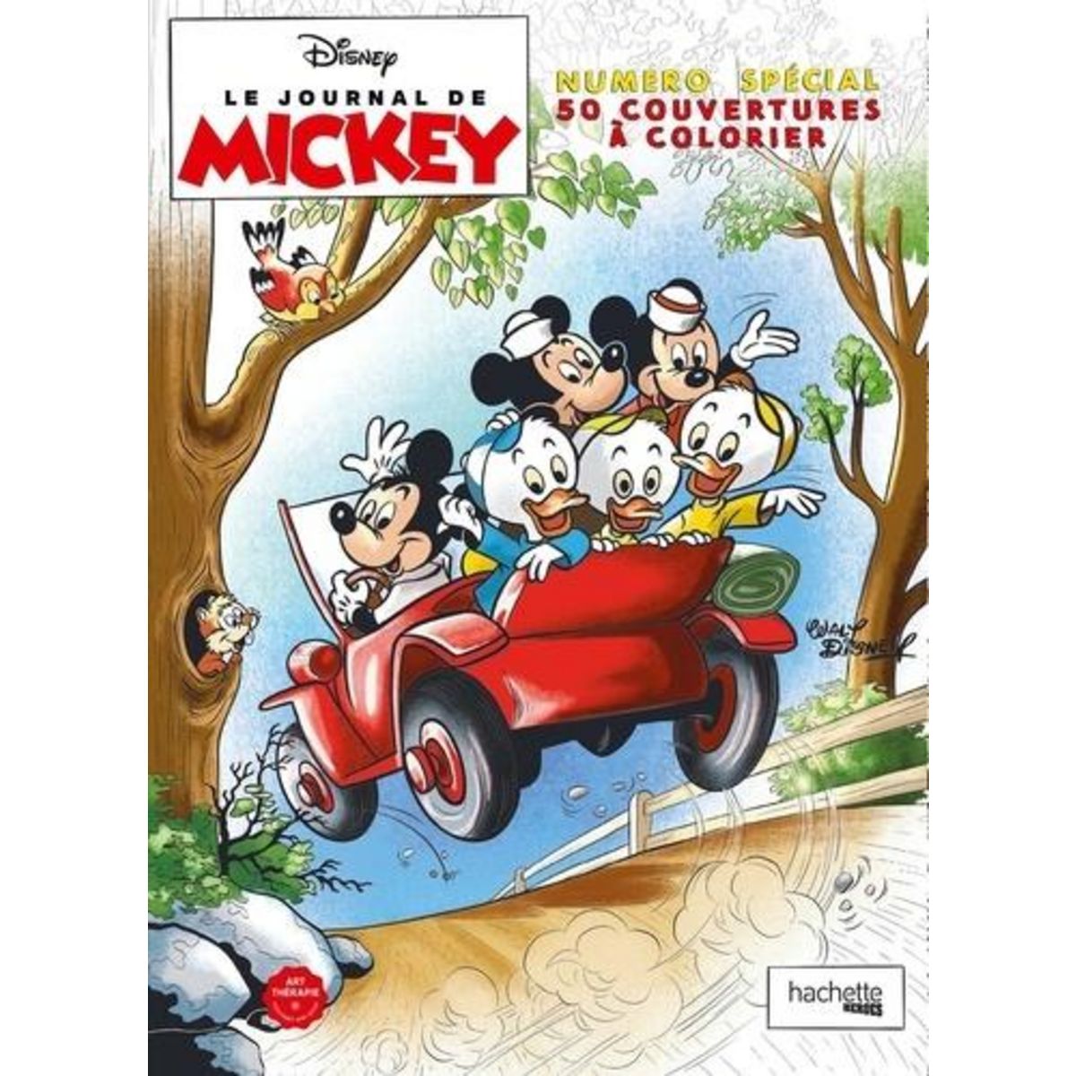 LE JOURNAL DE MICKEY. NUMERO SPECIAL 50 COUVERTURES A COLORIER, Disney
