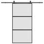 Voir la diapositive 2 : VIDAXL Porte coulissante avec kit de quincaillerie noir 102,5x205 cm