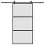Voir la diapositive 2 : VIDAXL Porte coulissante avec kit de quincaillerie noir 102,5x205 cm