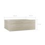Voir la diapositive 6 : VIDAXL Table de chevet flottante Chene sonoma Bois d'ingenierie