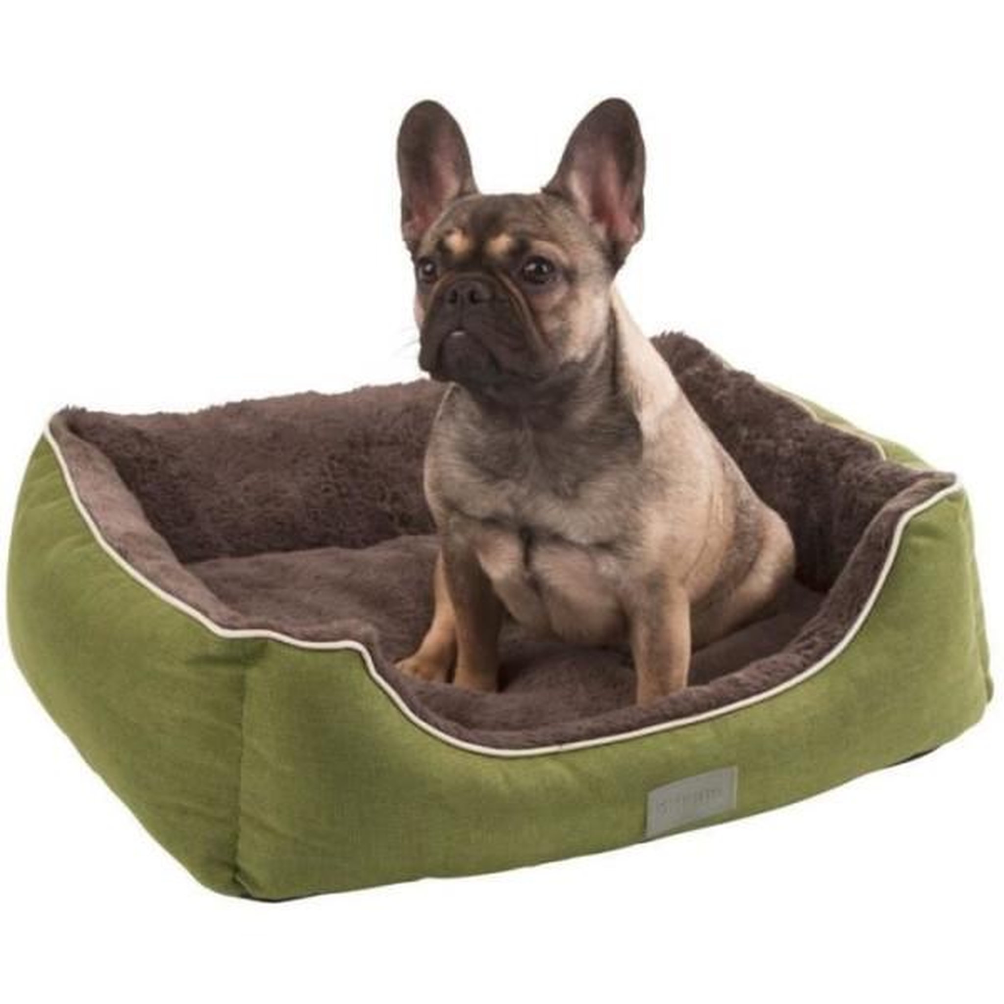 Voir la diapositive 3 : KERBL Kerbl - panier / coussin - samuel - gris/gris foncé - 60 x 50 x 17cm
