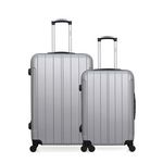 HERO HERO - Lot de 2 - Valise grand format et valise weekend FOGO. Coloris disponibles : Gris, Bleu