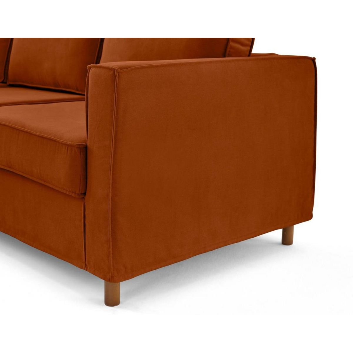 LISA DESIGN Jake - canapé déhoussable d'angle gauche 5 places en tissu