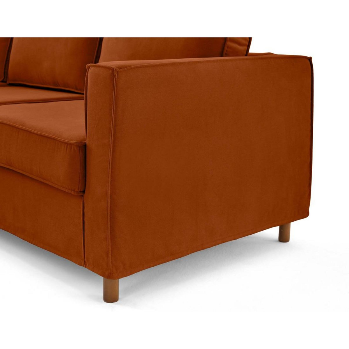 LISA DESIGN Jake - canapé déhoussable d'angle gauche 5 places en tissu