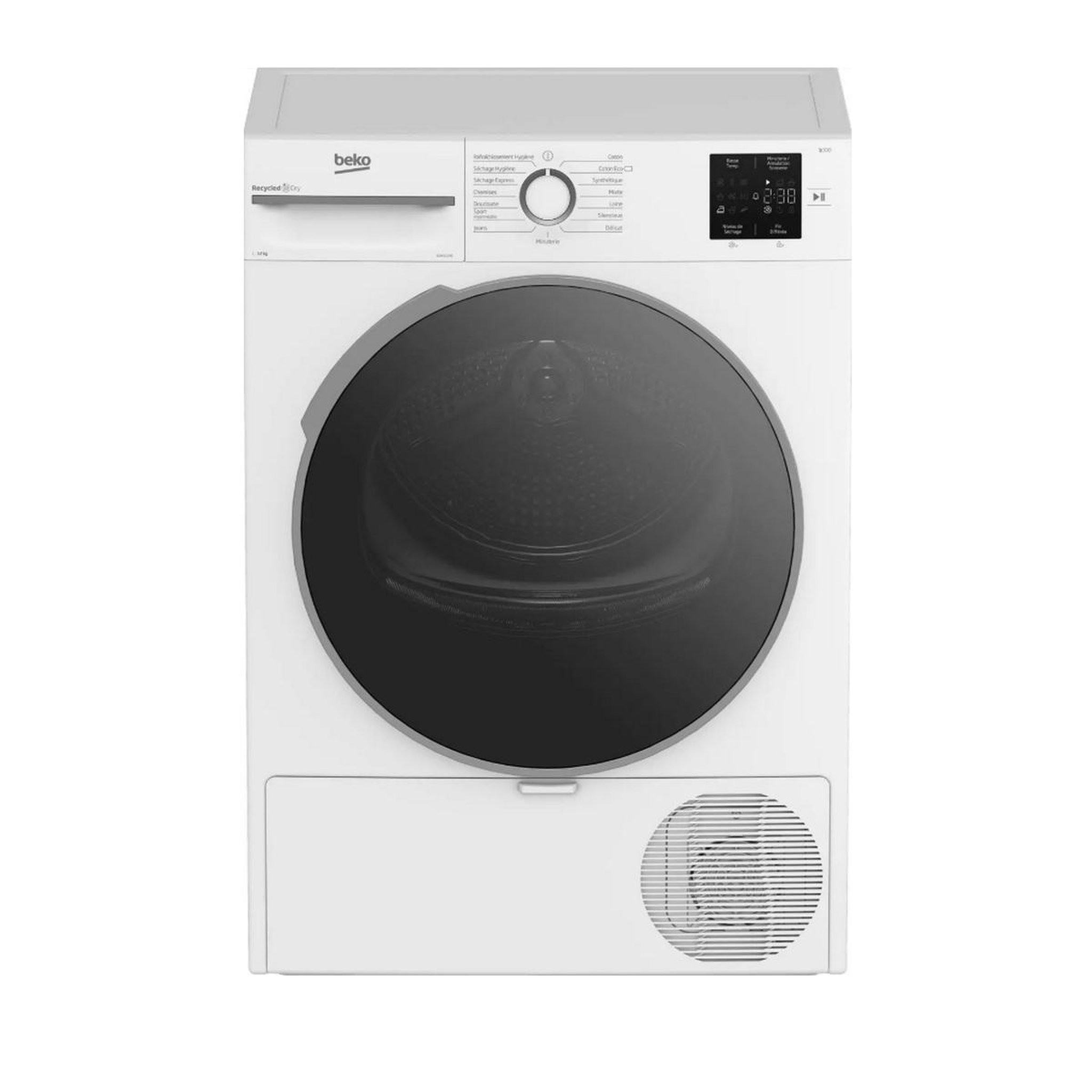 Beko Sèche-linge pompe à chaleur 60cm 12kg blanc - D0H11230