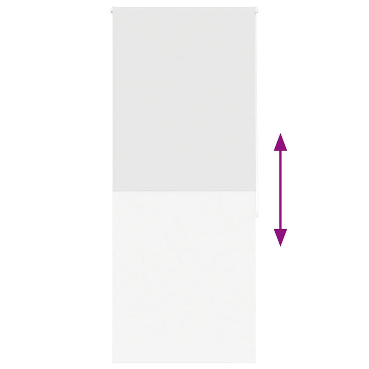 VIDAXL Store enrouleur de douche 110x240 cm largeur du tissu 106 cm