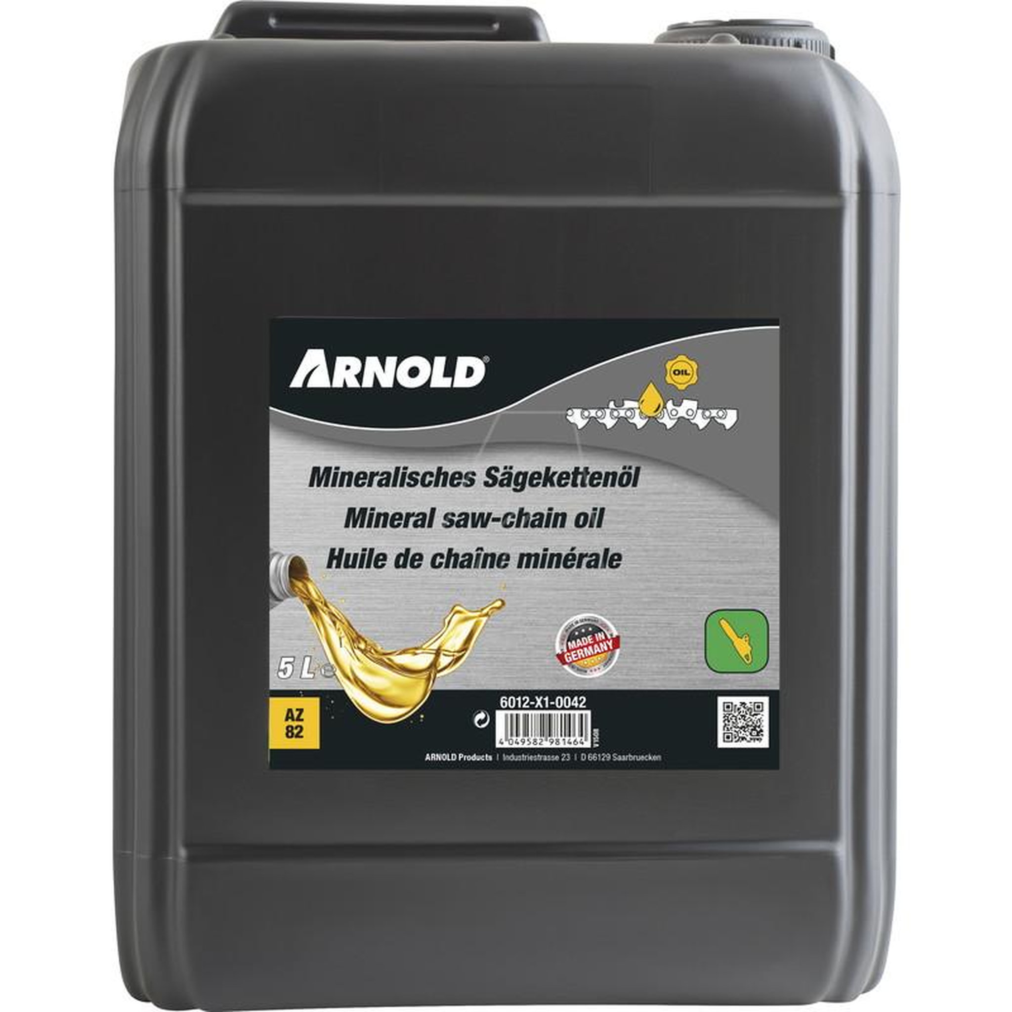 ARNOLD Huile de chaîne de tronçonneuse minérale, bidon de 5 l