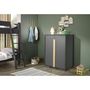 Voir la diapositive 4 : Paris Prix Pack - Lit Mezzanine Enfant & Armoire  London  Anthracite