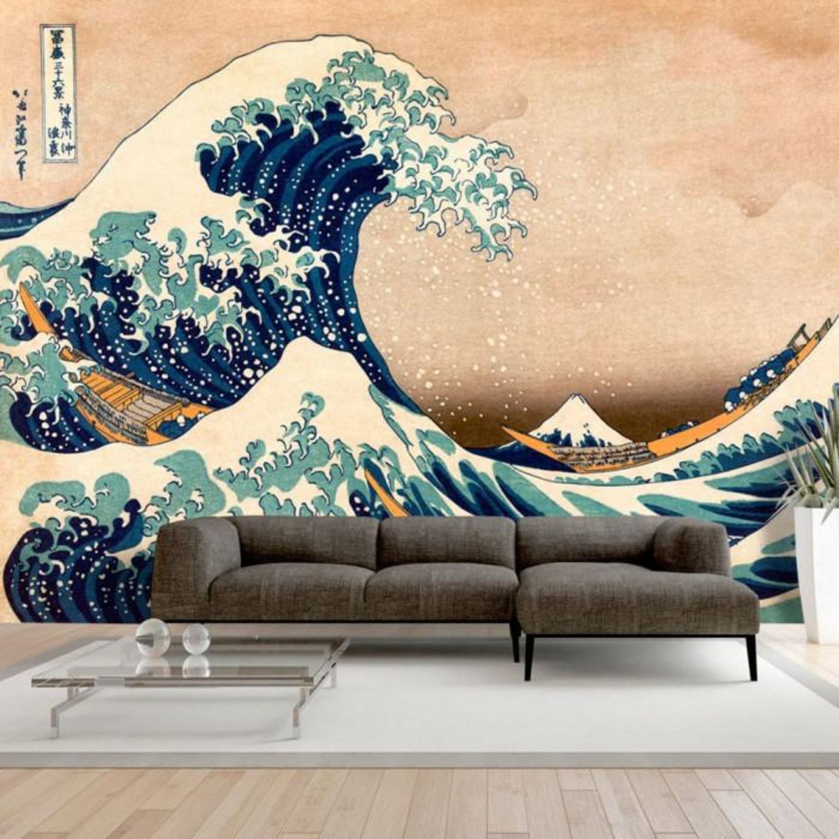 Paris Prix Papier Peint  Hokusai : the Great Wave off Kanagawa Reproduction