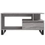 Voir la diapositive 5 : VIDAXL Table basse Sonoma gris 90x49x45 cm Bois d ingénierie