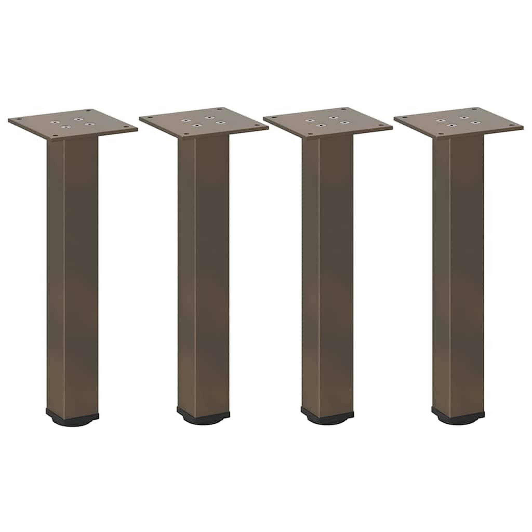 Voir la diapositive 2 : VIDAXL Pieds de table basse acier naturel 4 pcs 42-44 cm acier