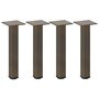 Voir la diapositive 2 : VIDAXL Pieds de table basse acier naturel 4 pcs 42-44 cm acier
