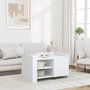 Voir la diapositive 1 : VIDAXL Table basse blanc 80x50x50 cm bois d'ingenierie