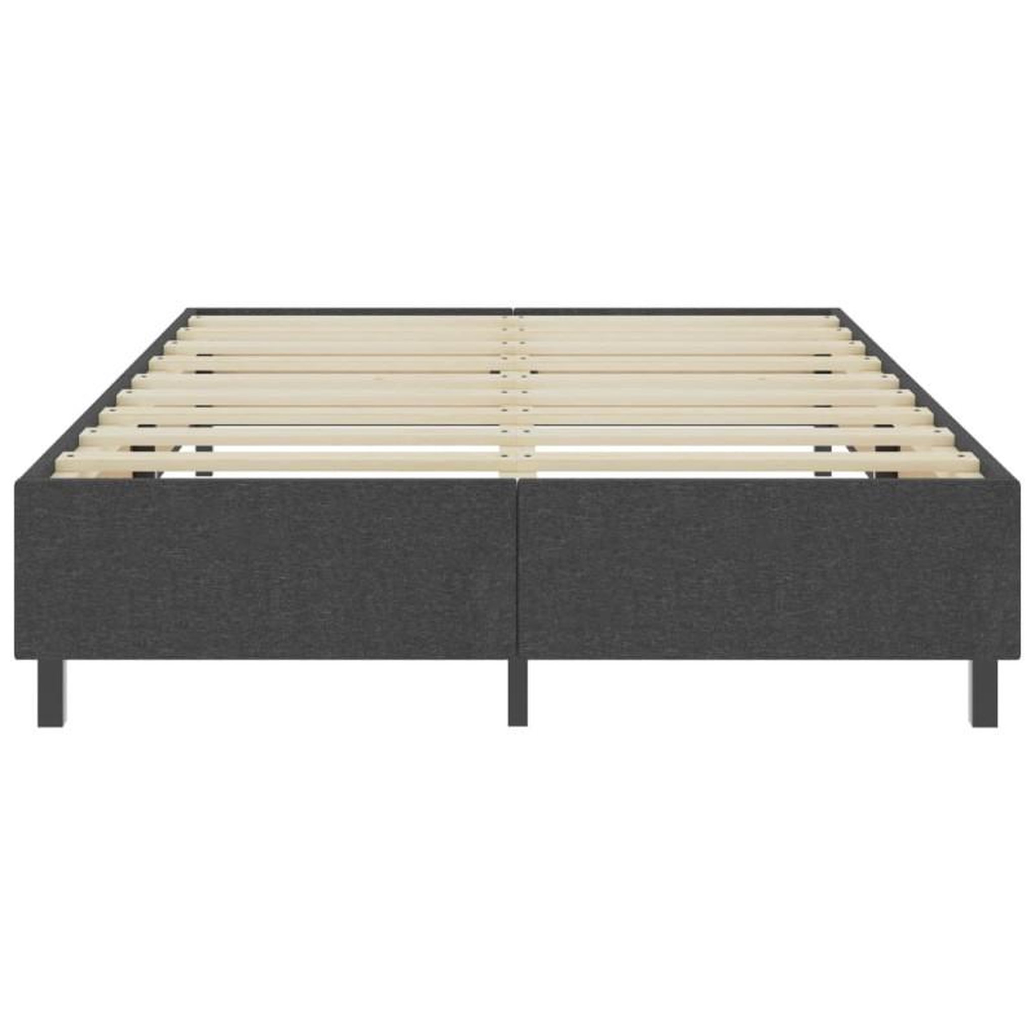 Voir la diapositive 4 : VIDAXL Sommier à lattes de lit Gris Tissu 140x200 cm