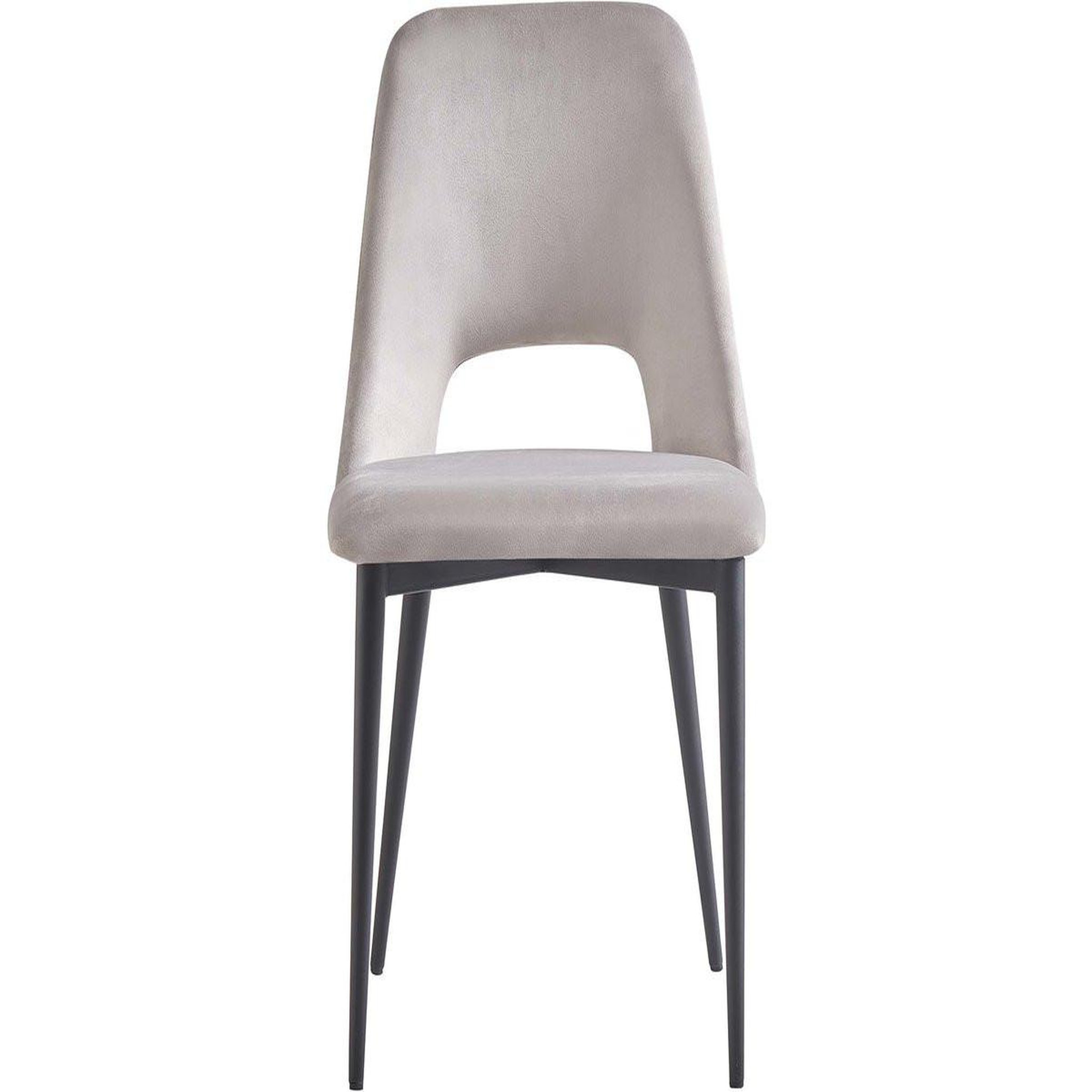 Voir la diapositive 2 : Habitat et Jardin Lot de 2 Chaises en velours  Fedora  - Bleu foncé