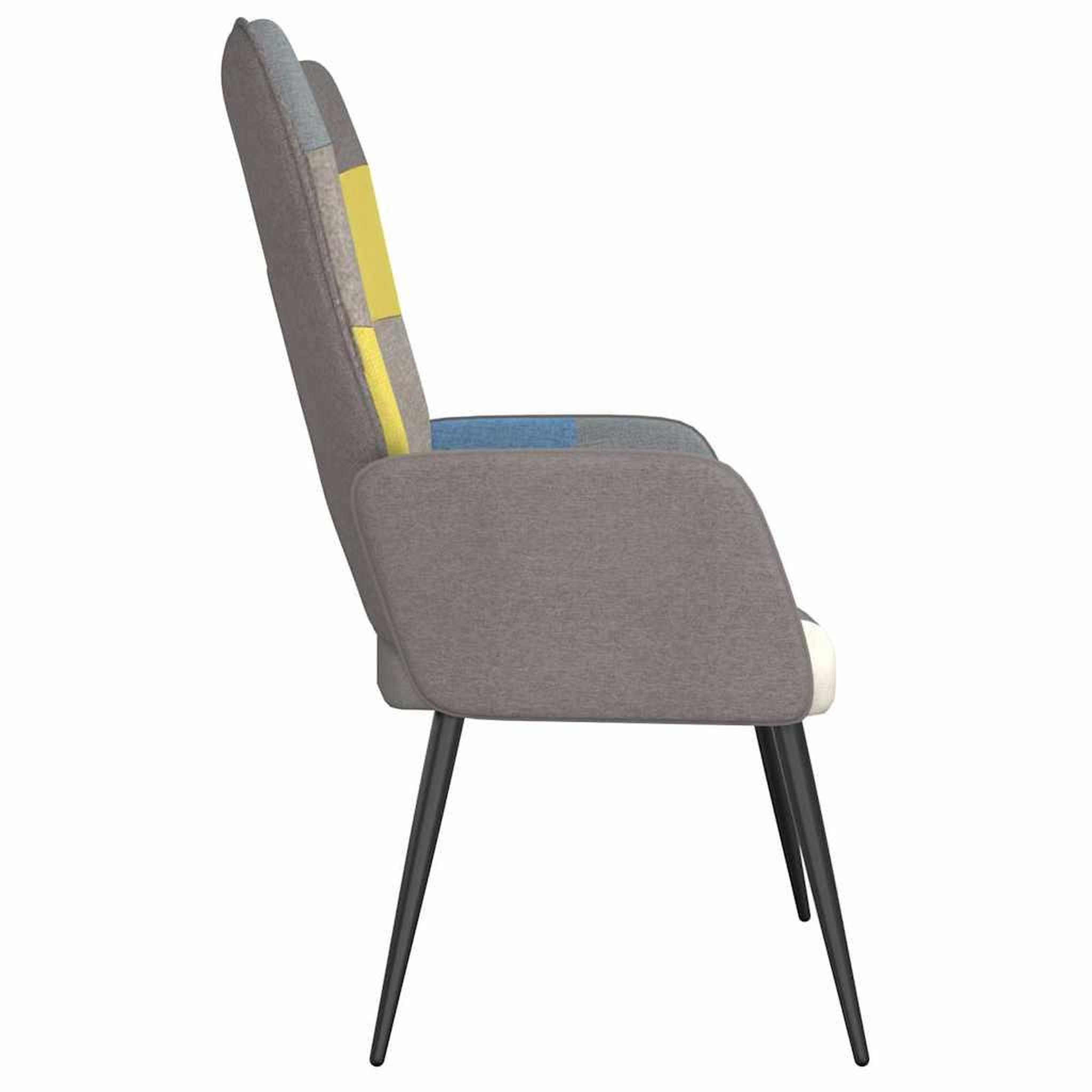 Voir la diapositive 4 : VIDAXL Chaise de relaxation Patchwork Tissu