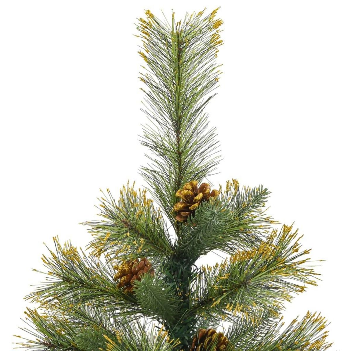 VIDAXL Sapin de Noël artificiel articule avec pommes de pin 150 cm