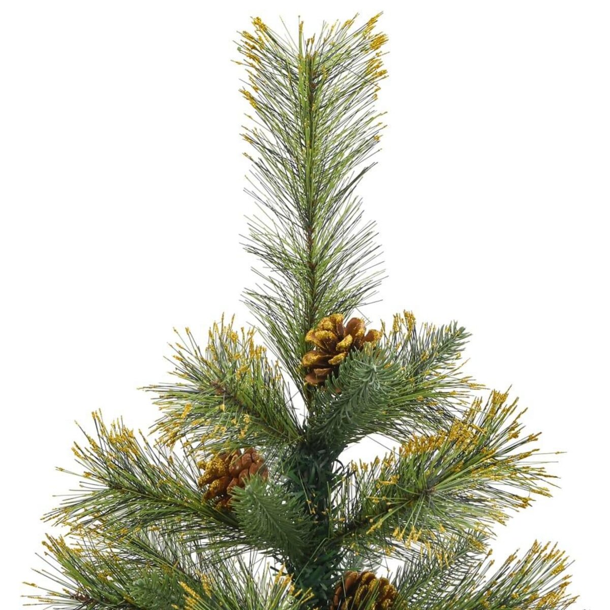 VIDAXL Sapin de Noël artificiel articule avec pommes de pin 150 cm
