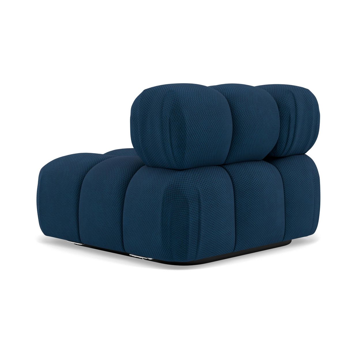 LISA DESIGN Ruby - module d'assise d'angle droit en velours texturé