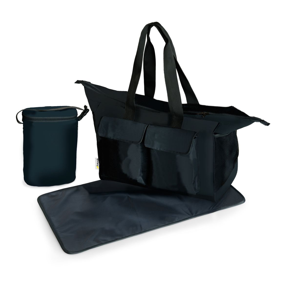 HAUCK Poussette citadine Rapid 4 Noir + Sac à Langer Care Me Charcoal Gris
