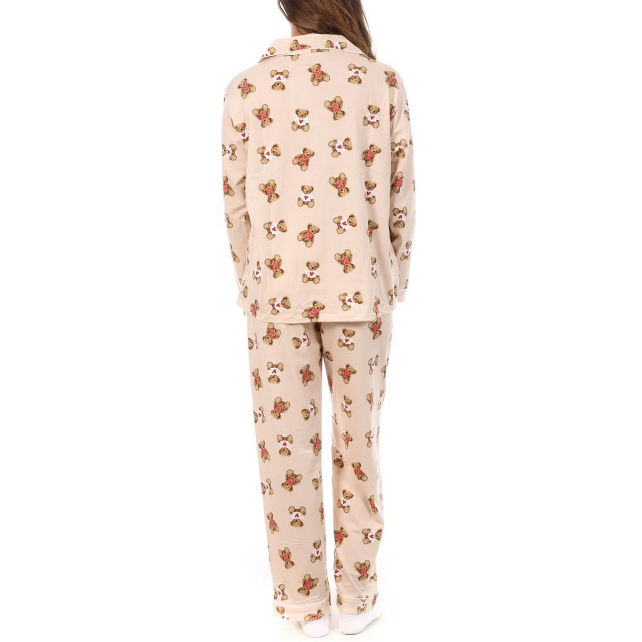 Voir la diapositive 2 : Lulu Castagnette Pyjama Beige/Marron Femme Lulu Castagnette Nounours